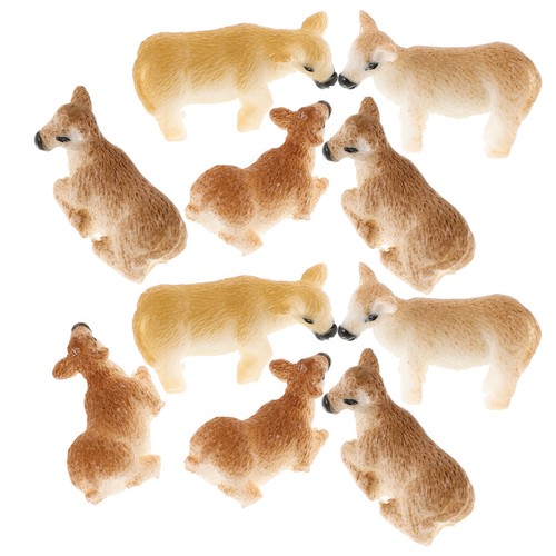Pcs figurines animaux - 12,