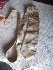 Ancienne Cravate Avion de Guerre Américain Vintage A.S Warplanes  Alynn Neckwear