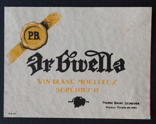 Ancienne étiquette vin - , ar