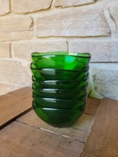 LOT de 6 RAMEQUINS COUPELLES CARRÉ VERRE VERT VERECO VINTAGE 