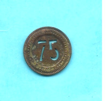 jeton monnaie de necessite 75 c  jeton de jeu  ou maison close