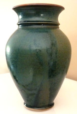 SUPERBE GRAND VASE CERAMIQUE EMAILLEE, TOURNEE A LA MAIN, SIGNATURE A IDENTIFIER