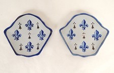 2 coupelles soucoupes faïence