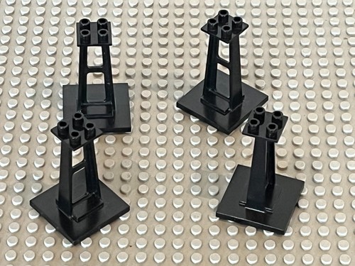 Lego black support 4x4x5 - black,