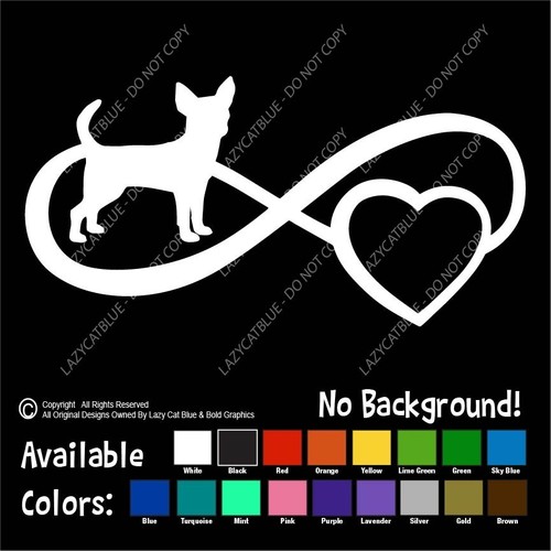 Chihuahua infinity decal - chihuahua,