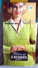 GUIDE DU TRICOT 1961, FILATURES DES 3 SUISSES, ROUBAIX