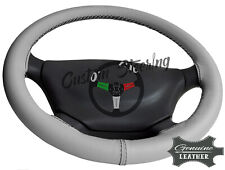 Pour Volkswagen T4 1990-2003 Gris Clair Véritable Housse Volant Cuir