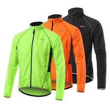 Veste de Cyclisme, Ultraléger Coupe-vent Veste de Vélo avec Bande Réfléchissante