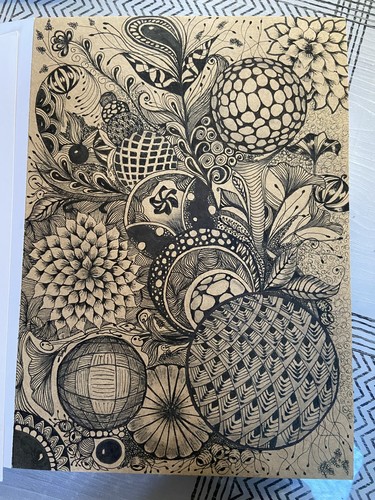 Tableau dessin zen - zen, zentangle