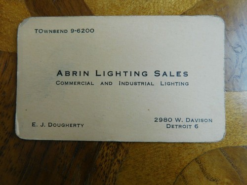 Vintage detroit abrin lighting - detroit,
