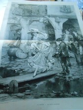 Gravure Print 20èm - P. Outin