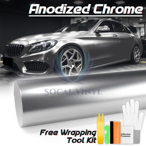Anodized chrome silver - silver, car