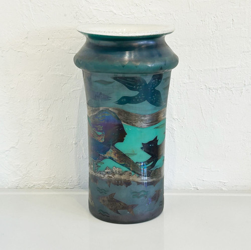 Vase verre erwin eisch - vase, art
