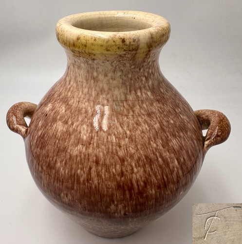 Vase grès deux anses - à,