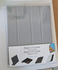 Housse En Nid D'abeille, Pliant À Quatre Pour iPad 2 + 3 - Gris - Neuf