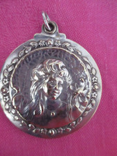 Pendentif medaillon miroir - miroir,