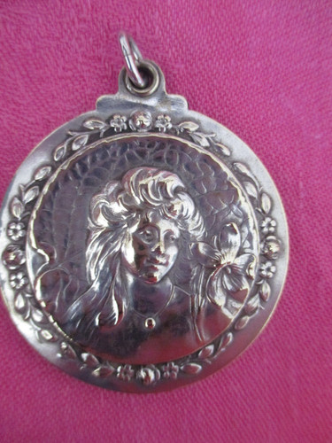 Pendentif medaillon miroir - , "