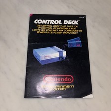 Notice Nintendo NES Control Deck Console Bon État - Version FRA