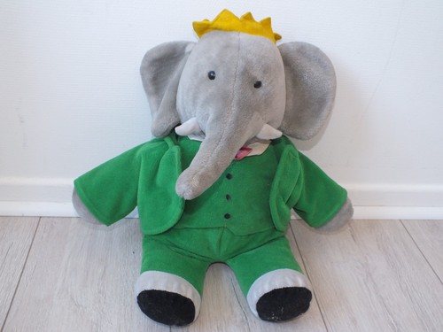 Grande peluche babar elephant - babar,