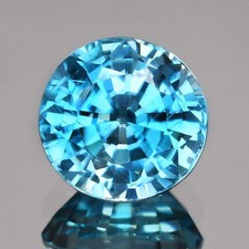 Zircon bleu naturel du