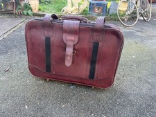 Valise rigide vintage marron
