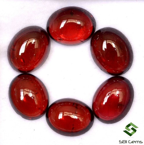 Naturel grenat rouge - ovale, cab