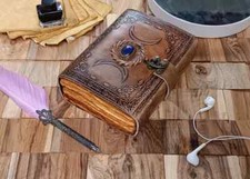 Journal en cuir cristal triple