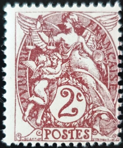France timbre blanc - france,