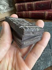 Boite a Timbre Vers 1900 Bois Sculpté Valise Antique Timber Box