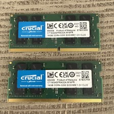 Kit RAM CRUCIAL 32 Go (2x16