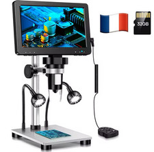 Microscope Numérique Professionnel 10 Lumières LED Grossissement X Électronique