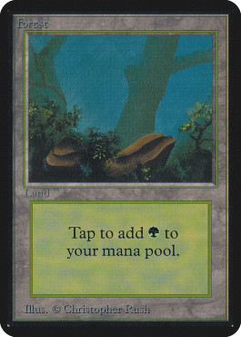Magic mtg forest - -, alpha