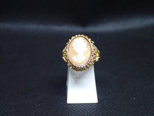 Bague camée en or jaune 750/ème de 3g  / Bijoux d'occasion