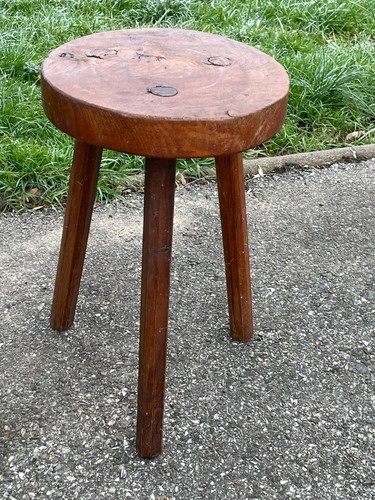 Ancien tabouret tripode - tabouret,