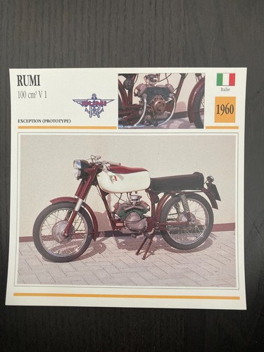 Carte fiche moto collection - moto,