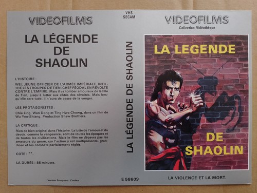 Jaquette vhs legende de - -, la