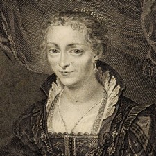 Portrait Dame Boonen Pierre Paul Rubens Gravure Lacour XIXe