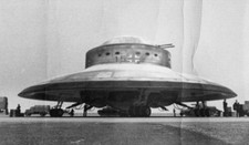 PLAQUE MÉTAL ovni ufo