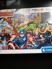 Avengers Puzzle 104pieces, Marvel, Clementoni, IRON MAN, SPIDER MAN, HULK.