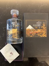Bouteille design Suntory Hibiki 21 ans Kachofuugetsu Mt. Fuji Bouteille...