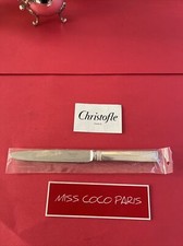 COUTEAU TABLE 24,5C CHRISTOFLE FRANCE ATLANTIDE NEUF METAL ARGENTE BLISTER FERM;
