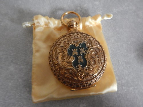 Poudrier bronze blason - poudrier,
