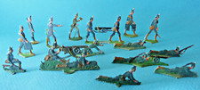 Plats d'étain - Zinnfiguren - Flat tin Heinrichsen - Mitrailleurs allemands 1914