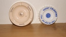 Lot de deux cendrier publicitaires: VICHY CELESTINS et LANSON