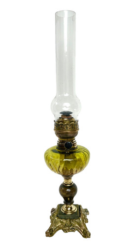 Lampe pétrole xixeme pied - à,
