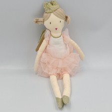 Poupée tutu tissu blanc écru