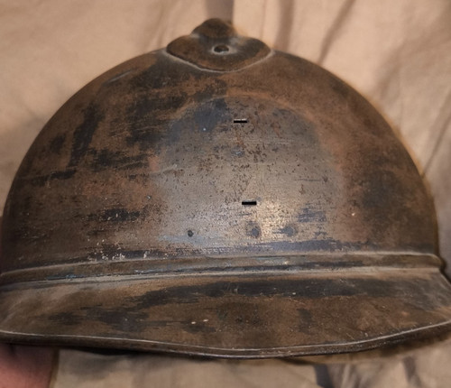 Casque adrian 1915 - adrian, bleu