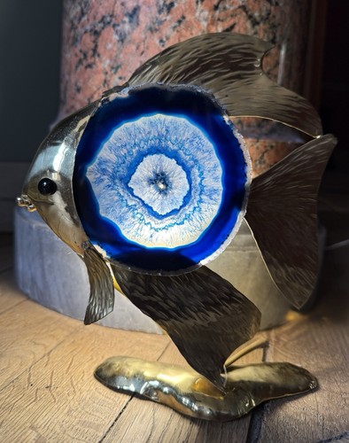 Lampe poisson laiton - poisson,