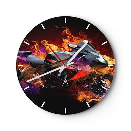 Horloge murale verre - murale,