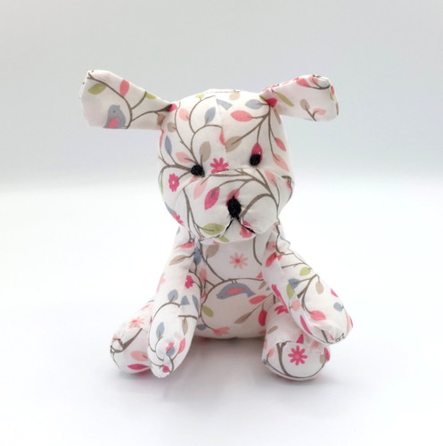 Petite peluche chien tissu